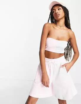 Розовый топ-бандо в стиле колор-блок adidas Originals 'Summer Rave'