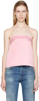 Розовый топ-труба We11done