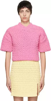 Розовый тяжелый свитер Bottega Veneta