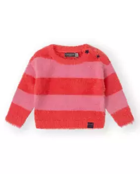 Розовый трикотажный свитер для девочки Canada House