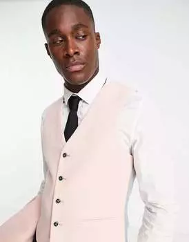 Розовый твидовый жилет Harry Brown