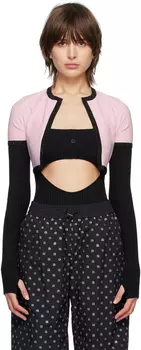 Розовый укороченный кардиган Alexander Wang
