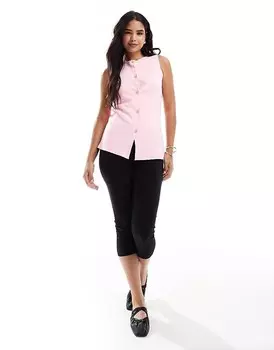 Розовый вязаный кардиган ASOS DESIGN