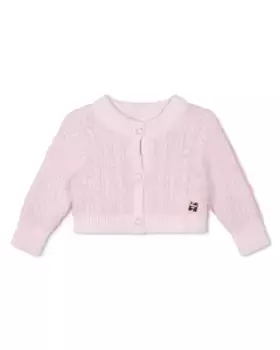 Розовый жакет для девочки с длинными рукавами Carrement Beau, цвет Salmn