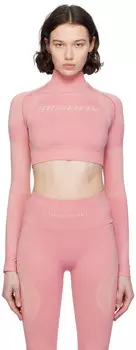 Розовый жаккардовый топ MISBHV