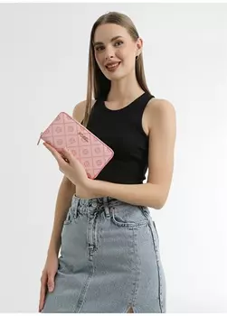 Розовый женский кошелек Fossil