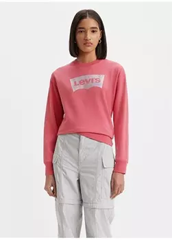 Розовый женский свитшот Levis