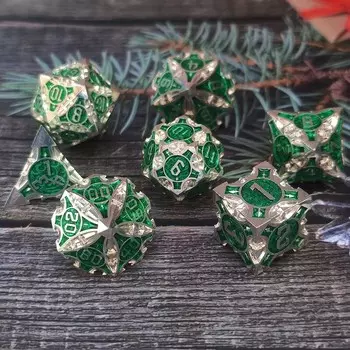 RPG Dice Council of Elves RGFK Набор из 7 металлических кубиков