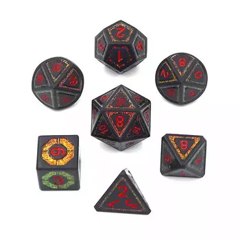 RPG Dice Final Countdown RGFK Набор из 7 металлических кубиков