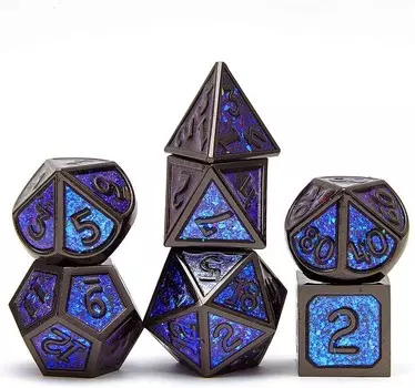 Rpg Dice Magic Source RGFK Набор из 7 металлических кубиков