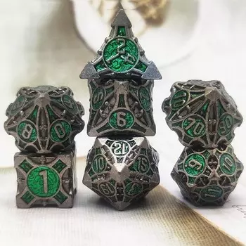 Rpg Dice Toxic Portal RGFK Набор из 7 металлических кубиков