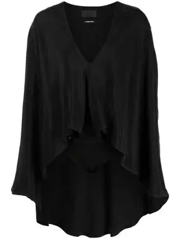 RTA расклешенный топ асимметричного кроя, черный