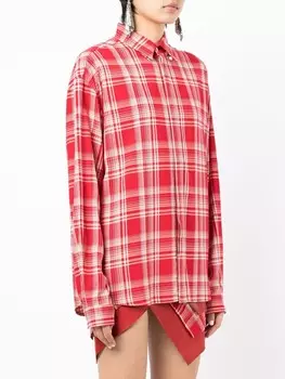 RTA рубашка в клетку с длинными рукавами, красный