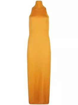 RTA шелковое платье миди Shira, желтый