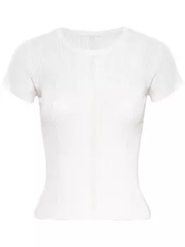 RTA шелковый топ с круглым вырезом, белый