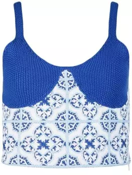 RTA топ Joao в технике кроше, синий