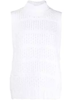 RTA трикотажный топ без рукавов, белый