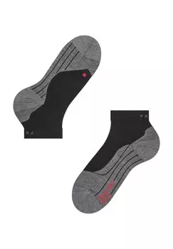RU4 Носки для бега короткие, амортизирующие, женские FALKE, цвет Schwarz Grau