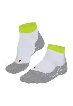 RU4 Носки спортивные короткие, ребристые манжеты, влагорегулирующие, мужские FALKE, белый