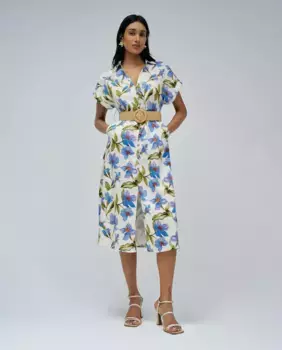 Рубашечное платье с карманами Salsa Jeans, синий