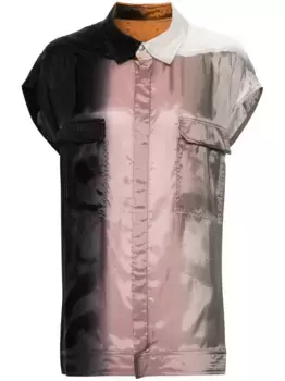 Рубашка 110D Lido с эффектом деграде Rick Owens, черный