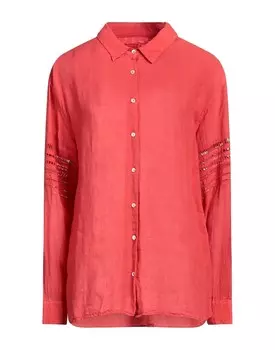 Рубашка 120% Lino, коралл