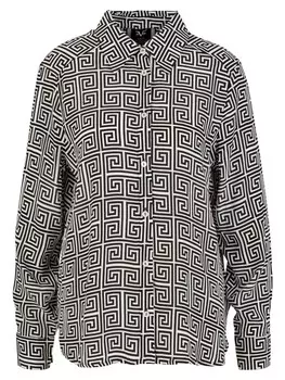 Рубашка 19V69 ITALIA Blouse Lavina, черный/белый
