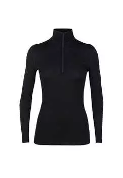 Рубашка 200 oasis ls полумолния Icebreaker, черный