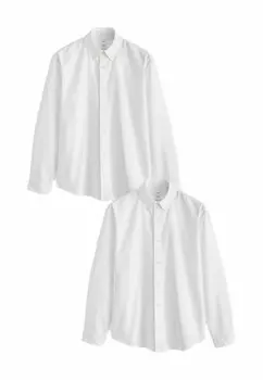 Рубашка 2 PACK REGULAR FIT Next, белый