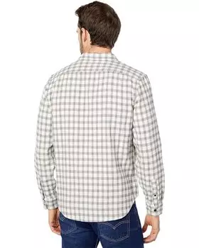 Рубашка 7 For All Mankind Double Pocket Shirt, цвет Ivory Plaid