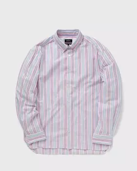Рубашка A.P.C. Chemise Mathias, цвет fam-rose fluo