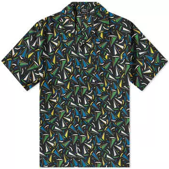Рубашка A.P.C Lloyd Boat Print Vacation Shirt