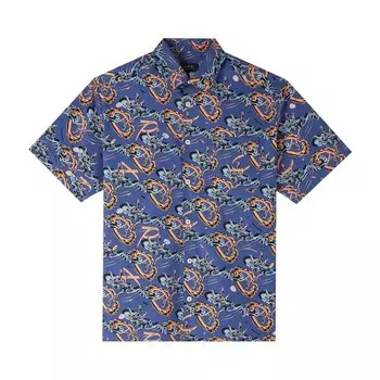 Рубашка A.P.C. Ross Short-Sleeve Shirt, синий