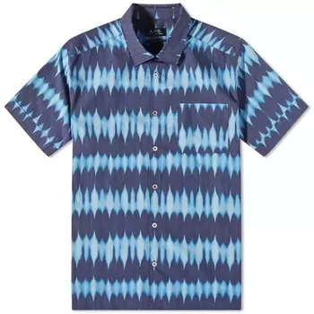 Рубашка A.P.C. Ross Short Sleeve Tie Dye Shirt