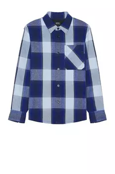 Рубашка A.P.C. Surchemise Basile, цвет Dark Blue