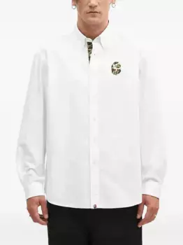 Рубашка ABC Camo One Point A BATHING APE, белый