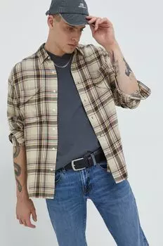 Рубашка Abercrombie & Fitch, коричневый