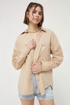 Рубашка Abercrombie & Fitch, коричневый