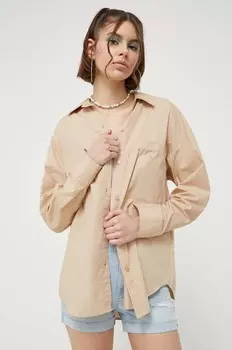 Рубашка Abercrombie & Fitch, коричневый