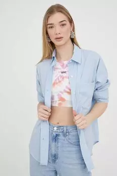 Рубашка Abercrombie & Fitch, синий