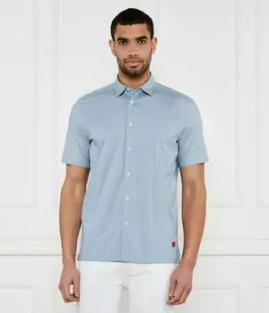 Рубашка эбор Relaxed fit Hugo, синий