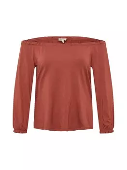 Рубашка ABOUT YOU Curvy Elsa, коричневый