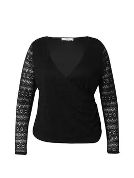 Рубашка ABOUT YOU Curvy Pamela, черный