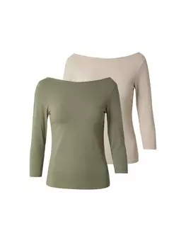 Рубашка ABOUT YOU Hedda, цвет Beige/Green