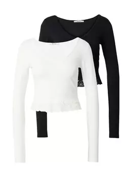 Рубашка ABOUT YOU Sofia, черный/белый