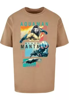 Рубашка ABSOLUTE CULT Aquaman - Character Tiles, кэмел