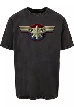 Рубашка ABSOLUTE CULT Captain Marvel - Chest Emblem, антрацит