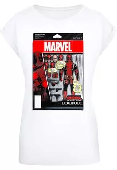 Рубашка ABSOLUTE CULT Deadpool - Action Figure, белый