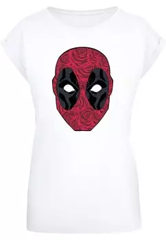 Рубашка ABSOLUTE CULT Deadpool - Head Of Roses, белый