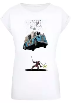 Рубашка ABSOLUTE CULT Deadpool - Ice Cream, белый